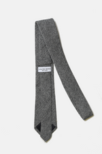 Black Herringbone Tie