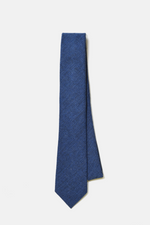 Navy Herringbone Tie