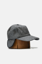 Snapback Wool Hat with Ear-Flap