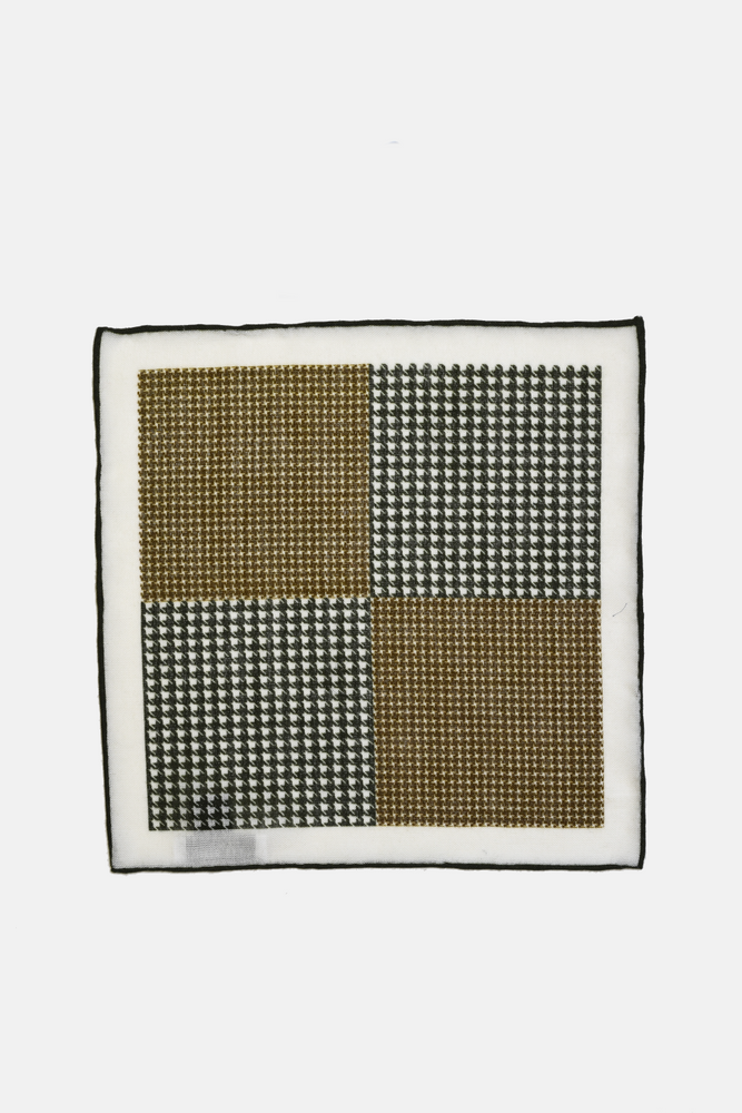 4 Sided Houndstooth Pocket Square