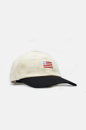 US Flag Needlepoint Hat