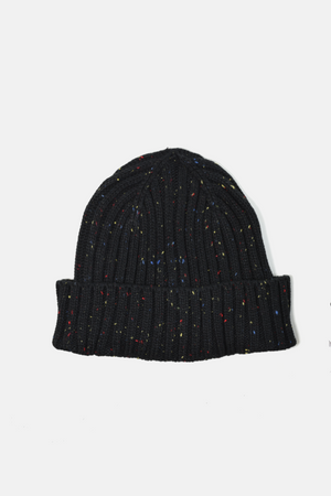 Brown, Burgundy, Black -- Donegal Wool Beanie