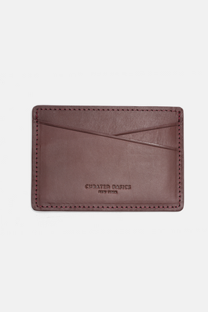 Burgundy Leather Cardholder