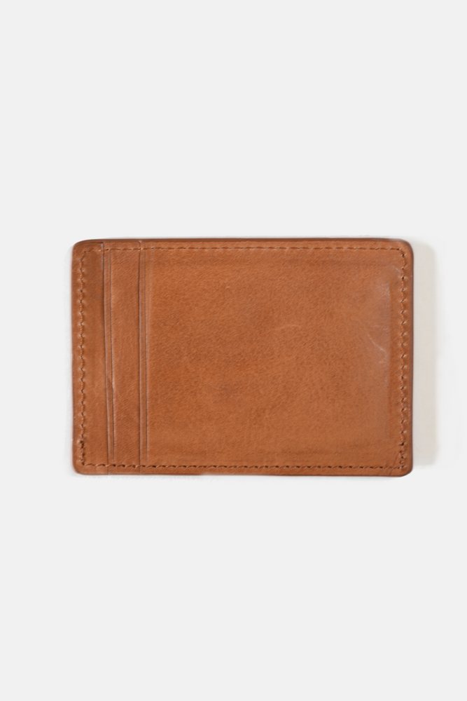 Cognac Brown Leather Cardholder