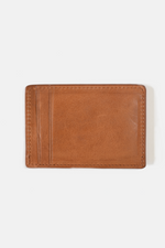 Cognac Brown Leather Cardholder