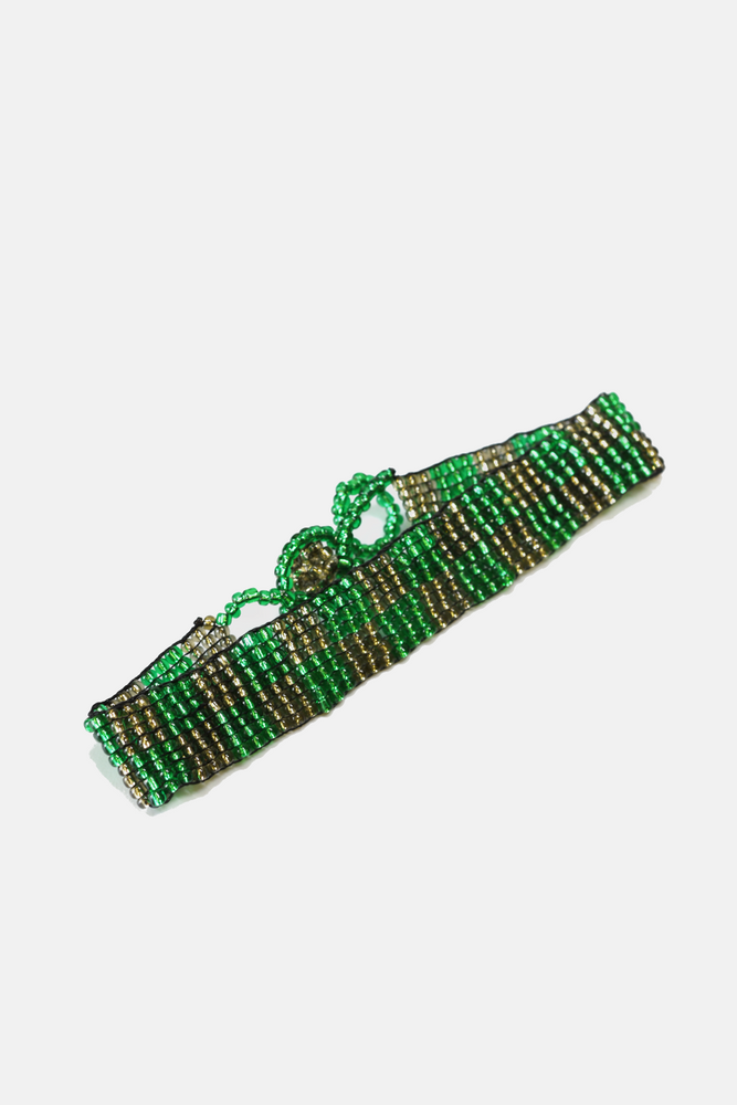 Glass Beaded Checker Bracelet