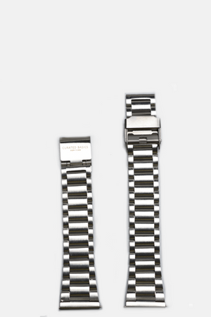 20mm 3-Links Steel Traditional 2pcs Watch Strap