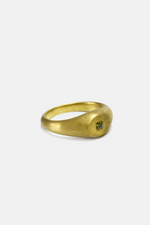 Brass Zirconic Pinky Ring