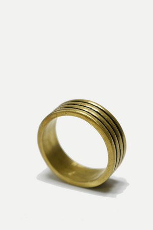 Brass Stacked Ring