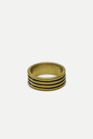 Brass Stacked Ring