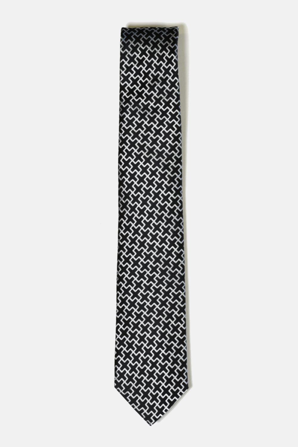 Black and White Cross Tie