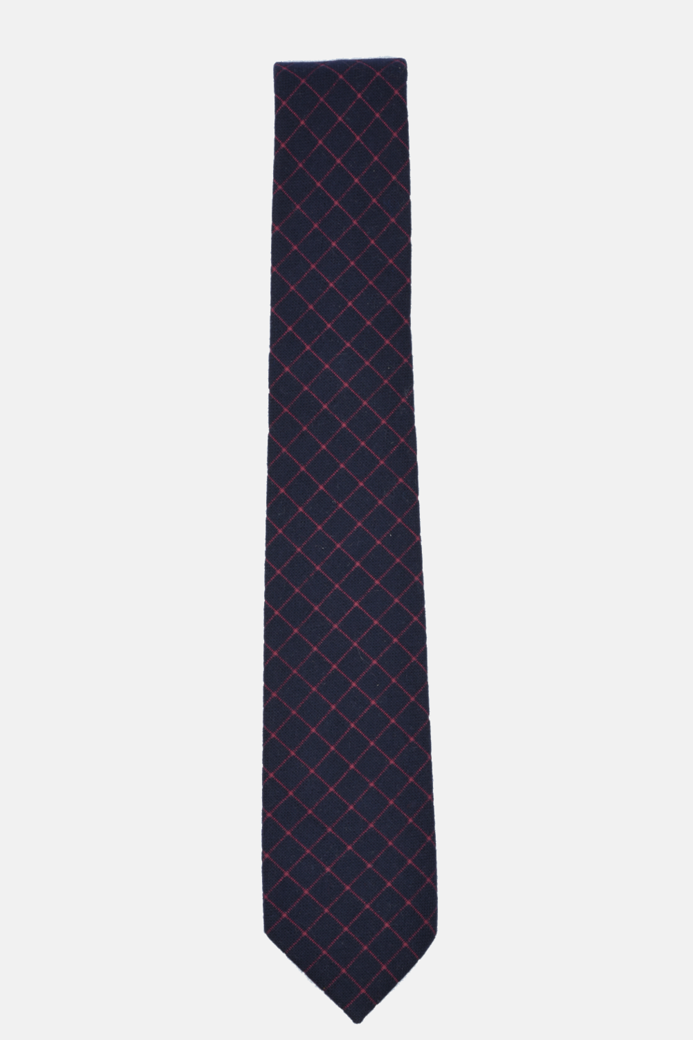 Tan & Light Blue Windowpane Tie (Brooklyn)